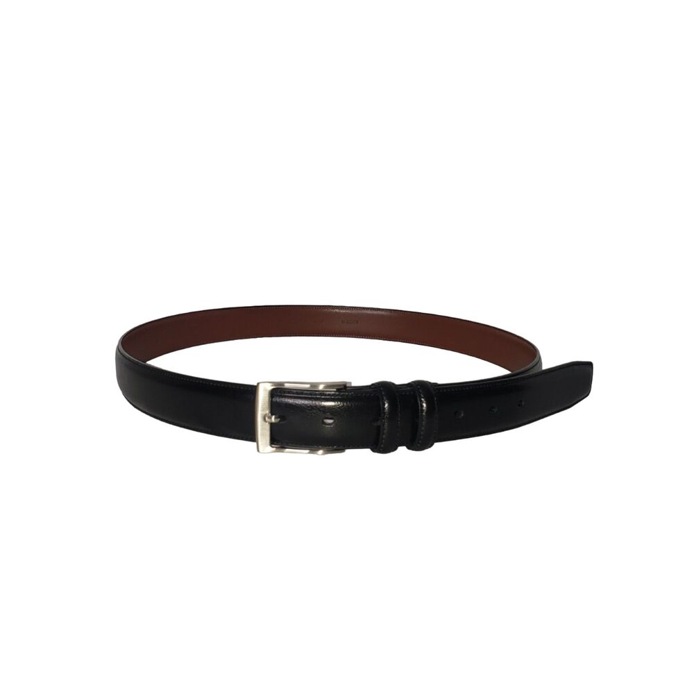 Mens Black Leather Belt Size 40